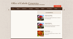 Desktop Screenshot of diocesepvdcemeteries.org